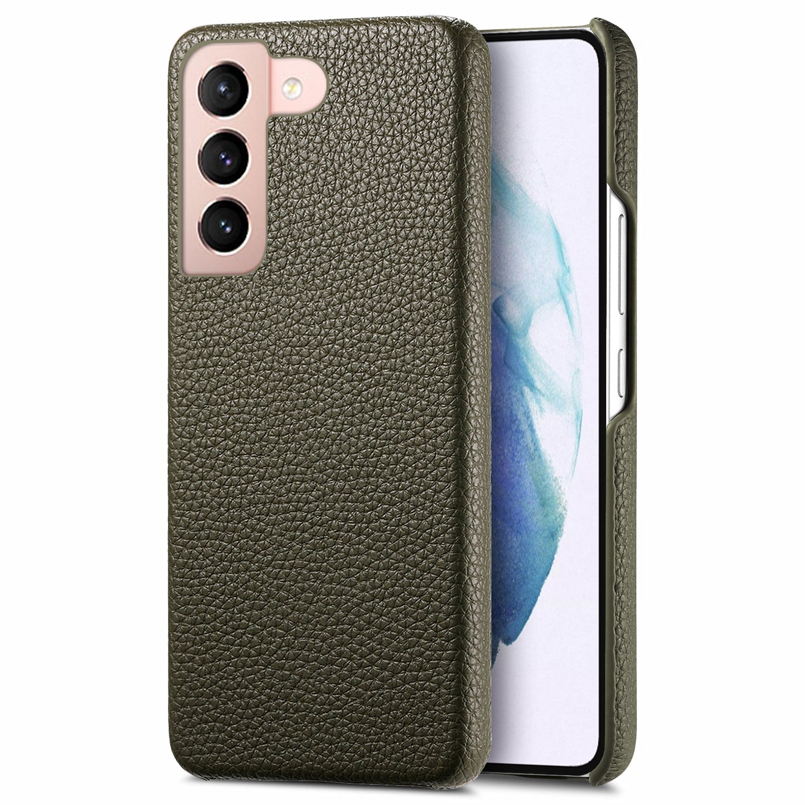 Y1 For Samsung Galaxy S21+ 5G Case Scratch-proof Litchi Texture Leather+PC Back Cover Y1 For Samsung Galaxy S21+ 5G Case Scratch-proof Litchi Texture Leather+PC Back Cover
